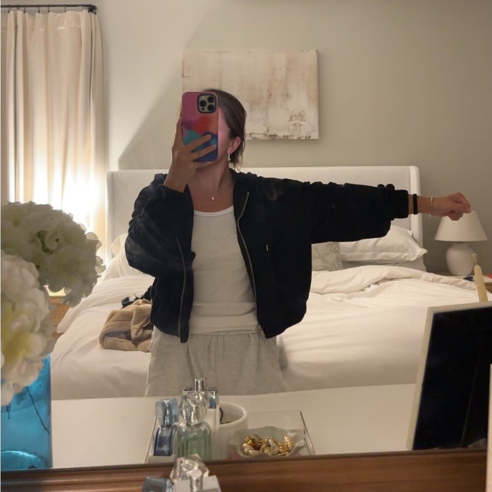 Cropped old navy zip hoodie